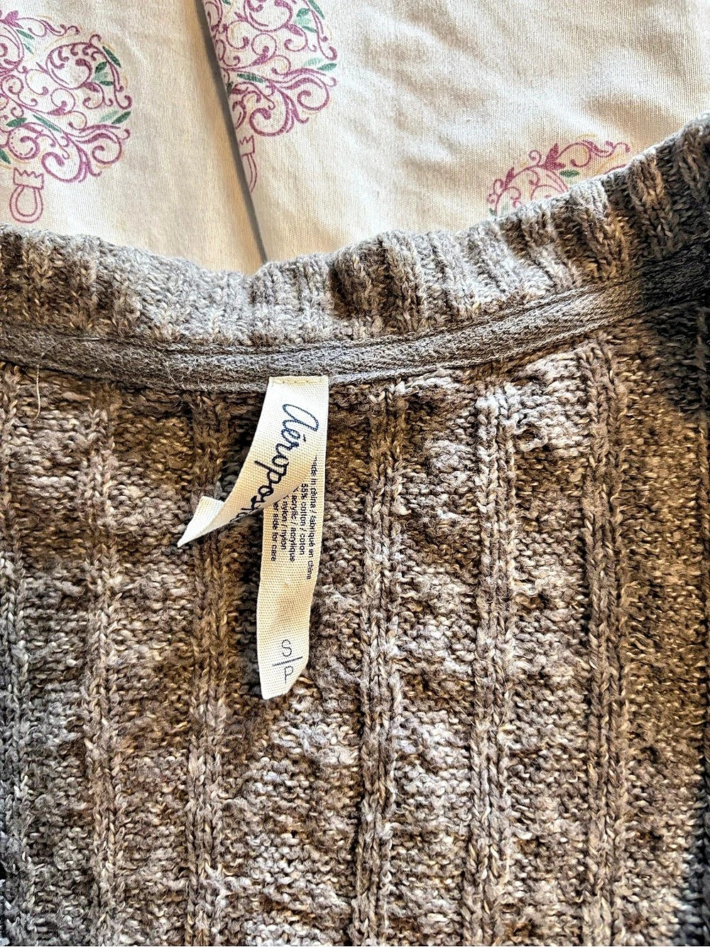 Lucky Brand Brown Knit Cardigan Size Small - Picture 2 of 2